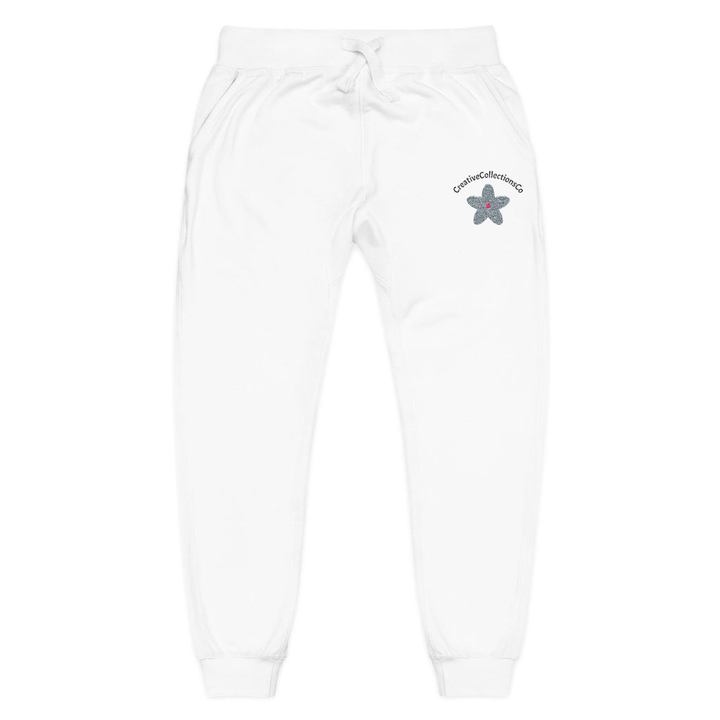 Embroidered Flower Sweatpants